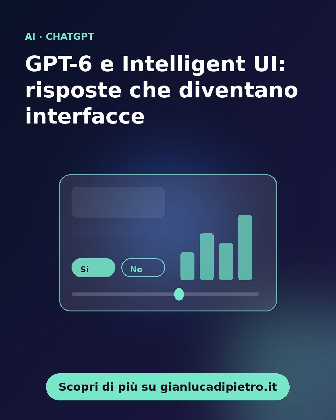 GPT-6 e Intelligent UI in ChatGPT: quando la risposta diventa un'interfaccia