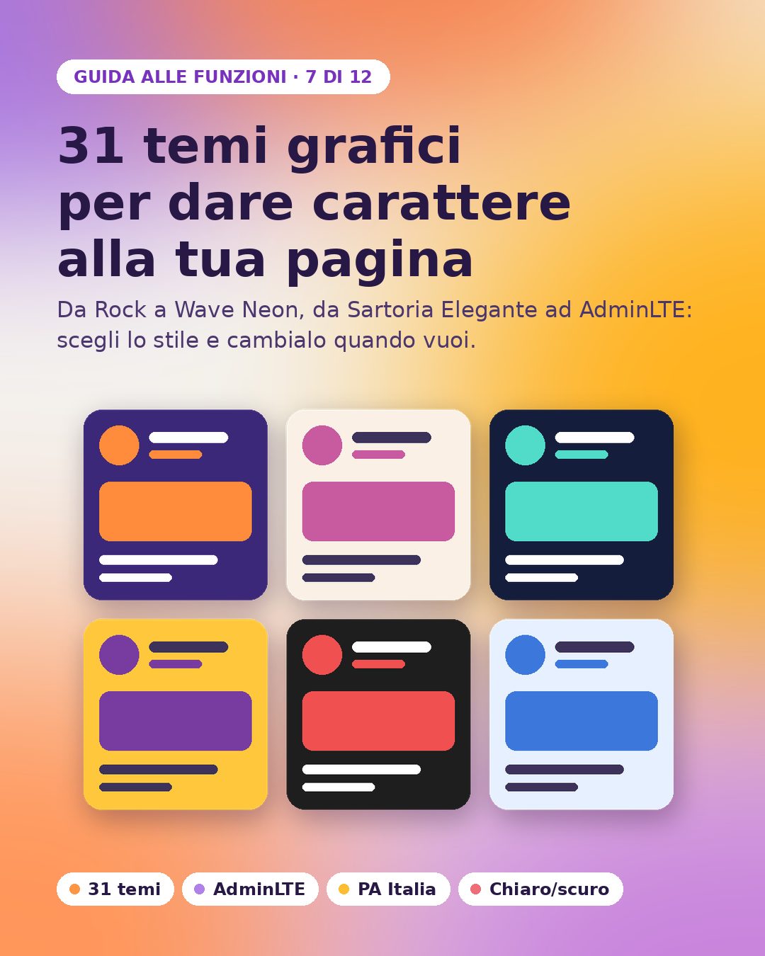 31 temi grafici per dare carattere alla tua pagina